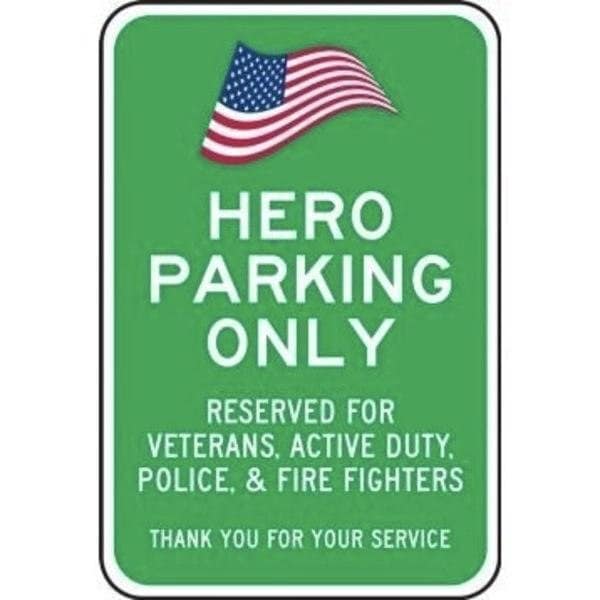 Accuform RESERVED PARKING SIGN HERO FRP098RA FRP098RA - main